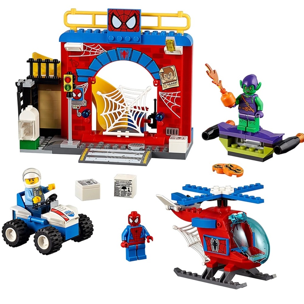 Lego Juniors Spider-Man Hideout Set 10687 (retired): complete set